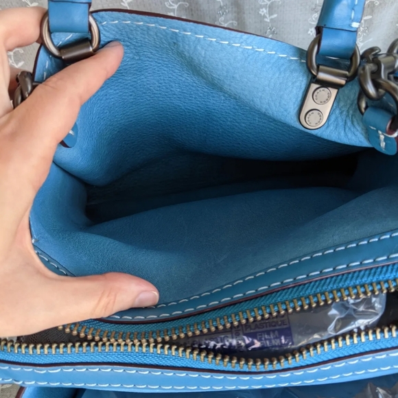 💙 Coach Chambray Suede Rogue 25 💙 - Picture 9 of 10